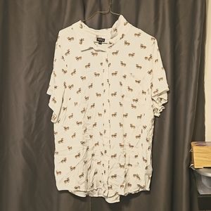 Torrid size 5 women's corgi button up